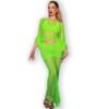 img_172491_1b6371fe677c000bdd06ce1c6d358d01_1.jpg CHILIROSE - CR 4666 TOP & FALDA VERDE S/M