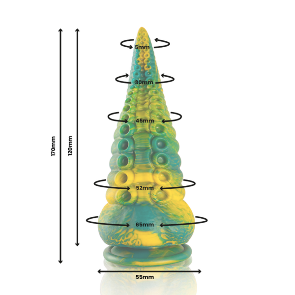 img_176517_88ab32446629abbba692e2c39521bfad_1.png EPIC - CETUS DILDO TENTÁCULO VERDE TAMAÑO PEQUEÑO