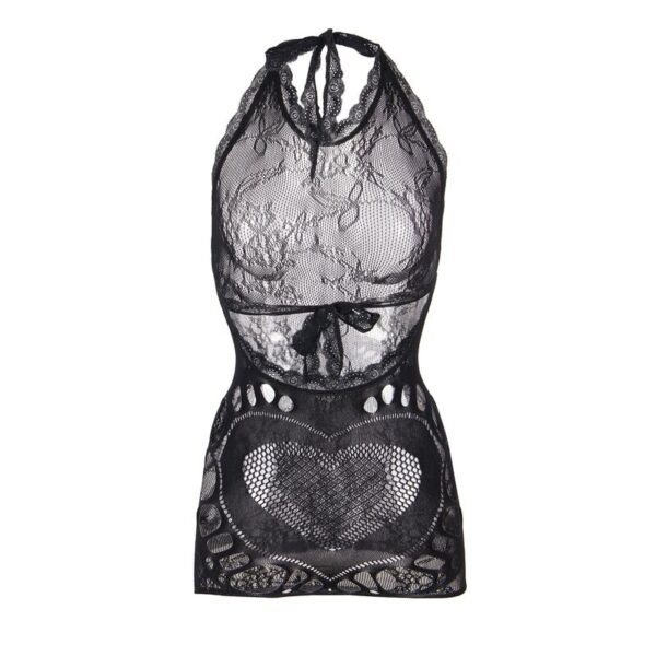 img_184920_73d6f1e6dee58e217d6e156af9eab7e1_1.jpg SUBBLIME - 952075 VESTIDO CORTO DE REJILLA CON ESPALDA DESCUBIERTA Y DETALLE DE CORAZÓN NEGRO TALLA ÚNICA