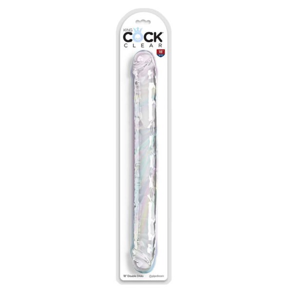 img_186475_8a3534478dcf79994074f93f2f28f1fa_1.jpg KING COCK - DOUBLE TROUBLE DILDO DOBLE 46 CM TRANSPARENTE