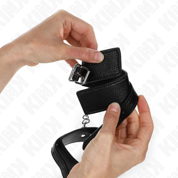 img_187506_8c710f69d5f4ac7cea0beb8cb11909cb_1.png KINK - MUÑEQUERAS ESTILO SERPIENTE NEGRO AJUSTABLE 20-28 CM X 5.4 CM