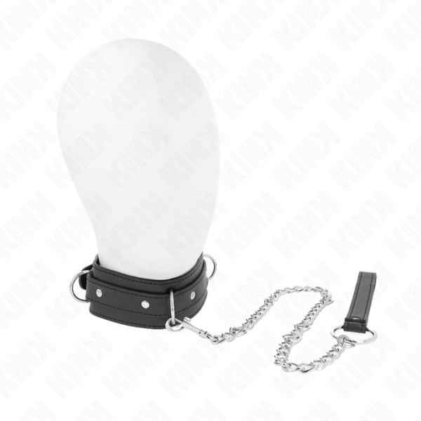 img_187562_abf30901a29918826236f2b886c92ceb_1.png KINK - COLLAR CON CORREA 65 CM 3 ANILLOS MODELO 1 AJUSTABLE 38-49 CM X 5 CM