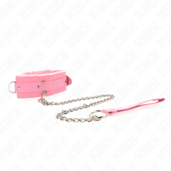 img_187587_43676ea8fc51c36ac06fdfae067e8d29_1.png KINK - COLLAR CON CORREA 65 CM CON RESTRICCIONES ROSA AJUSTABLE 36-42 CM X 5.5 CM