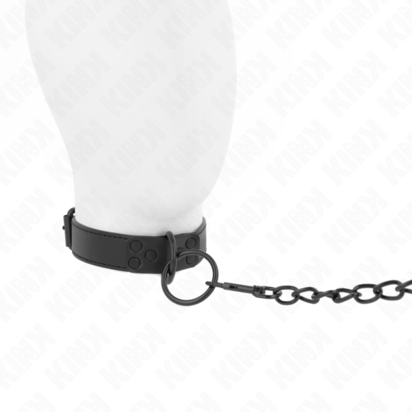 img_187599_17e5c08404db958b6e14e23f5360b8e3_1.png KINK - COLLAR CON CORREA 65 CM OSCURO AJUSTABLE 37-54 CM X 3 CM