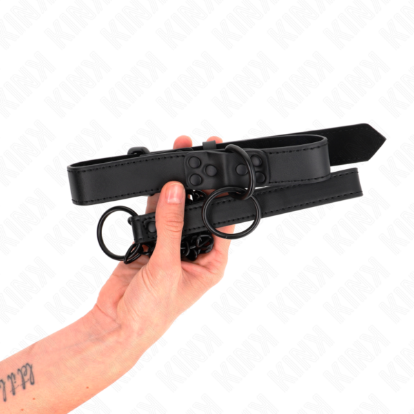 img_187604_086f88eabb3ed44d8ac1f9ddb3ca9c8e_1.png KINK - COLLAR CON CORREA 65 CM OSCURO AJUSTABLE 37-54 CM X 3 CM