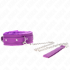 img_190828_18987d776743906aac6c0f8e585b1fc5_1.png KINK - COLLAR CON CORREA 65 CM CON RESTRICCIONES MORADO AJUSTABLE 36-42 CM X 5.5 CM