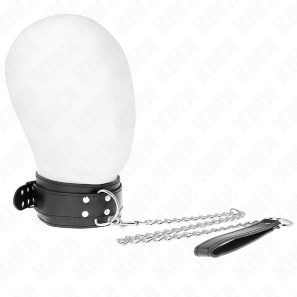 img_190855_0aab0785831df77cec8378ccb9adfabc_1.png KINK - COLLAR CON CORREA 65 CM HEBILLAS PLATEADAS AJUSTABLE 33-46 CM X 5.5 CM