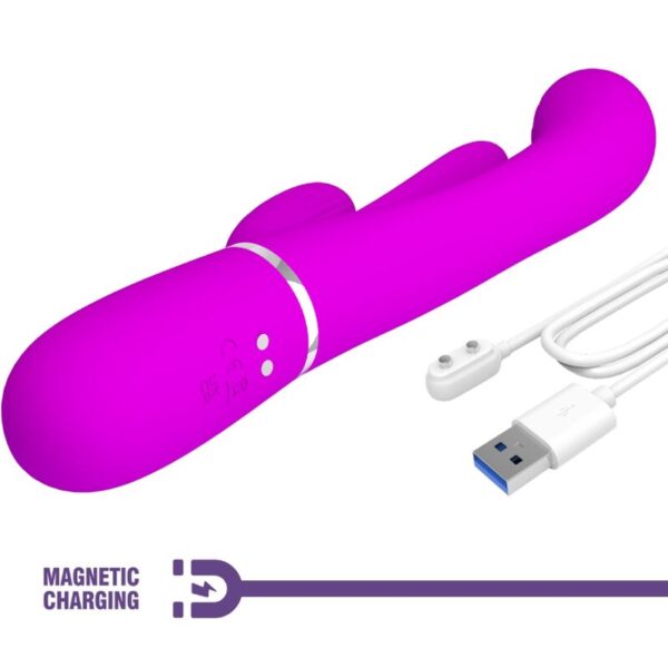 img_191661_deef6ce670d1527490946be0e003620f_1.jpg PRETTY LOVE - SHANIA TRIPLE VIBRADOR RABBIT MULTIFUNCIÓN ROSA