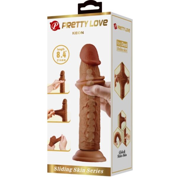 img_191910_cf8081ad24a5876de241c779955c2ad0_1.jpg PRETTY LOVE - KEON DILDO REALÍSTICO 21 CM MULATO