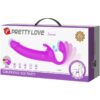 PRETTY LOVE - ZANINI DILDO STRAP-ON SIN ARNÉS 10 VIBRACIONES MORADO
