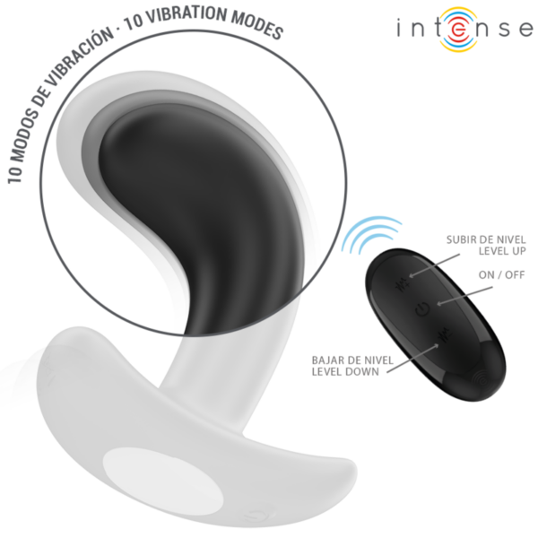 img_196230_8973c1a1890426fce48467be866752ba_1.png INTENSE - CHANDLER PLUG ANAL 10 VIBRACIONES NEGRO CONTROL REMOTO