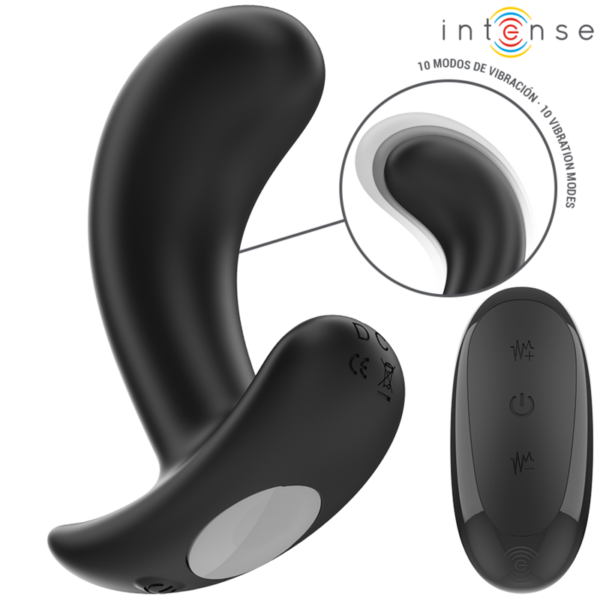img_196232_ae8670c81c460520788ba71a160ca247_1.png INTENSE - CHANDLER PLUG ANAL 10 VIBRACIONES NEGRO CONTROL REMOTO
