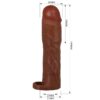 PRETTY LOVE - GERD FUNDA PARA PENE CON EXTENSIÓN DE 7.6 CM MULATO