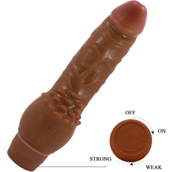 img_198636_ff3c95d53be3d04eed2db692c631a3cc_1.jpg BAILE - BARBARA VIBRADOR REALÍSTICO 19.5 CM MULATO