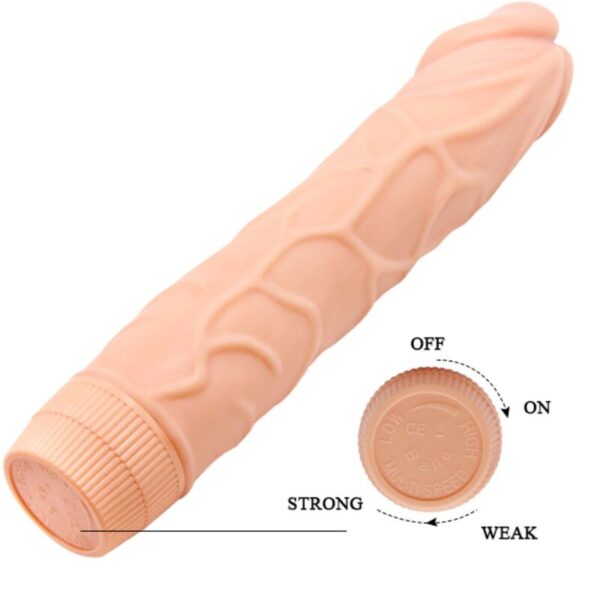 img_198659_51148cbbb00f1523d371c22fb4c38438_1.jpg BAILE - BOB VIBRADOR REALÍSTICO 22.5 CM NATURAL
