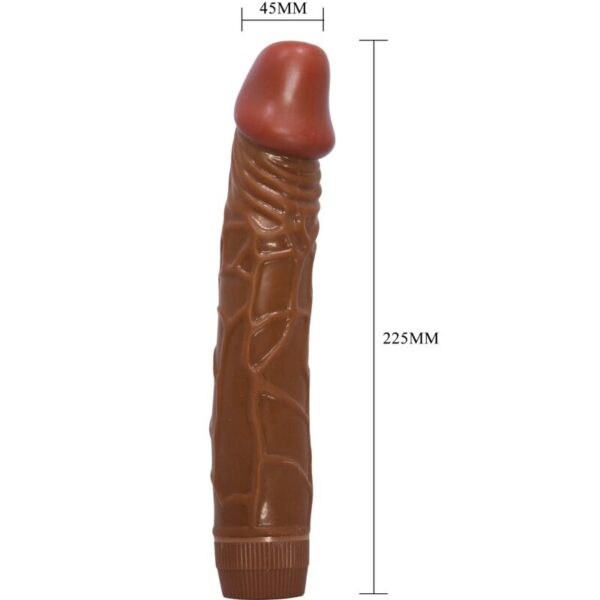 img_198666_60b9ef8453c0fafb6eadb96fe1d41af9_1.jpg BAILE - BOB VIBRADOR REALÍSTICO 22.5 CM MULATO
