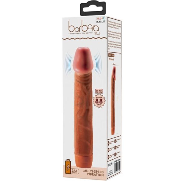 img_198667_a8d22cb3139824d03cf05f94140352d1_1.jpg BAILE - BOB VIBRADOR REALÍSTICO 22.5 CM MULATO