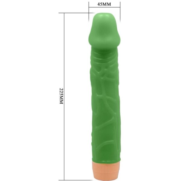 img_198672_e34c8c9090e09a69edb327732659f957_1.jpg BAILE - BILL VIBRADOR REALÍSTICO 22.5 CM VERDE