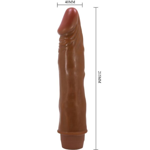 img_198694_f30cb01fd3a7c81b01568376e27884bb_1.jpg BAILE - DWARF VIBRADOR REALÍSTICO 21 CM MULATO