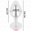 KINK - PLUG ANAL ROSA ROJA TALLA S
