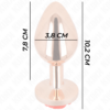 KINK - PLUG ANAL ORO ROSADO ROSA ROJA L