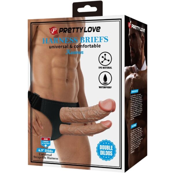 img_201666_d0a819768f161438bba7d083472e0659_1.jpg PRETTY LOVE - KEAVEN HARNESS BRIEFS UNIVERSAL & COMFORTABLE DOBLE DILDO