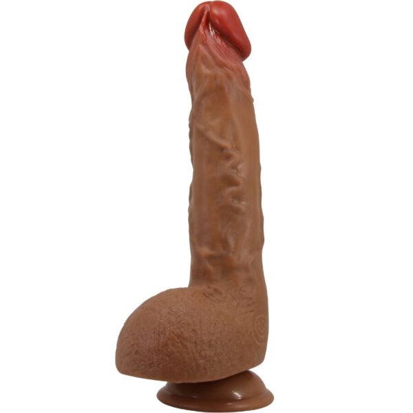 img_201773_1cb5e548d85c624b60e3203381f3363f_1.jpg BAILE - BEAUTIFUL WILKS VIBRADOR REALÍSTICO DE 5 CONFIGURACIONES 25 CM MULATO