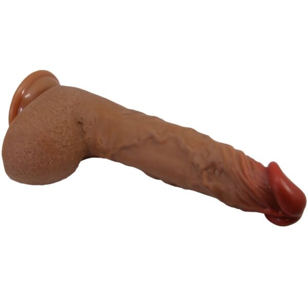 img_201774_e1cf1703356626d845f807ce687620e2_1.jpg BAILE - BEAUTIFUL WILKS VIBRADOR REALÍSTICO DE 5 CONFIGURACIONES 25 CM MULATO