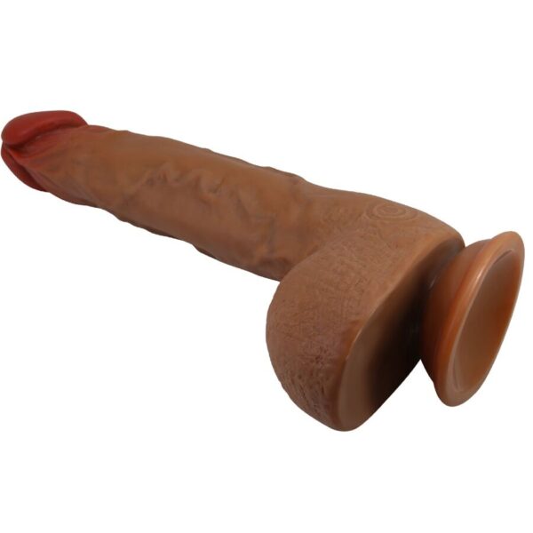 img_201782_1432cef6944a8553fd8dd44e092950a5_1.jpg BAILE - BEAUTIFUL WILKS VIBRADOR REALÍSTICO DE 5 CONFIGURACIONES 25 CM MULATO