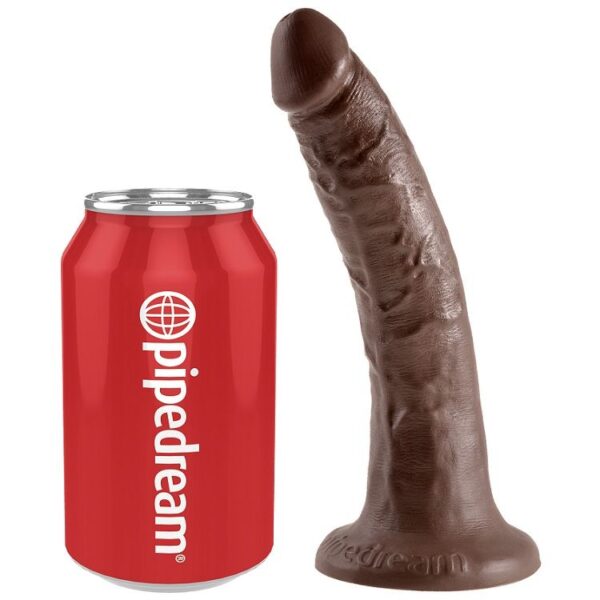 img_29545_f42bb7ffcbb0a6cd935715115ab96ad2_1.jpg KING COCK - 7 PENE COLOR CHOCOLATE 17.8 CM