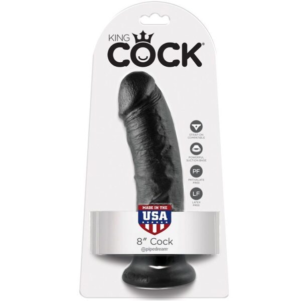 img_29553_a918a45d486fd8bb221f3e855064f83c_1.jpg KING COCK - 8 PENE NEGRO 20.3 CM