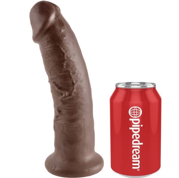 KING COCK - 9 PENE MARRÓN 22.9 CM