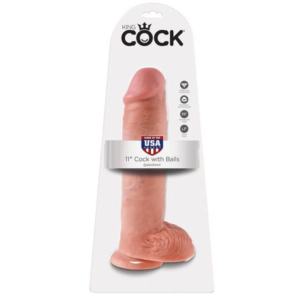 img_29658_62004552fd63a3723295200de8dafe47_1.jpg KING COCK - 11 PENE REALÍSTICO NATURAL 28 CM