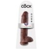 img_29668_b968ccc0b33ab41eef24b23d9d59d388_1.jpg KING COCK - 11 PENE REALÍSTICO MARRÓN 28 CM