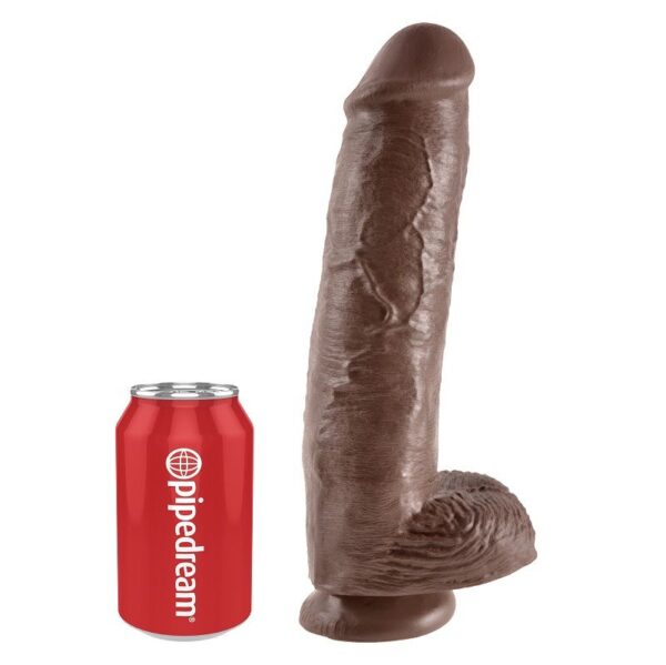 img_29670_958a1950103fcbfa89fa09bc135f3e96_1.jpg KING COCK - 11 PENE REALÍSTICO MARRÓN 28 CM
