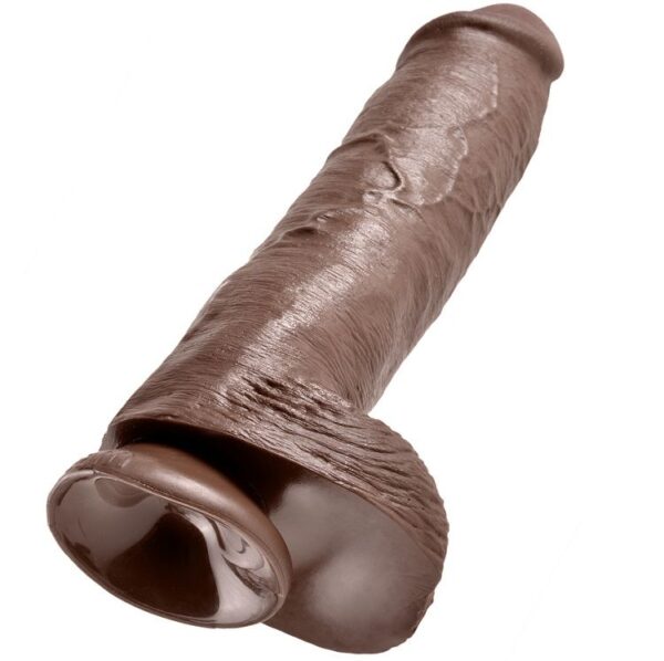 img_29672_b0b35d49c52471807a6e3e3a8f75db4e_1.jpg KING COCK - 11 PENE REALÍSTICO MARRÓN 28 CM
