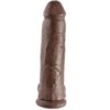 KING COCK - 12 PENE REALÍSTICO MARRÓN 30.48 CM