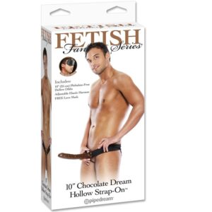FETISH FANTASY SERIES - ARNÉS HUECO AJUSTABLE CHOCOLATE 22 CM