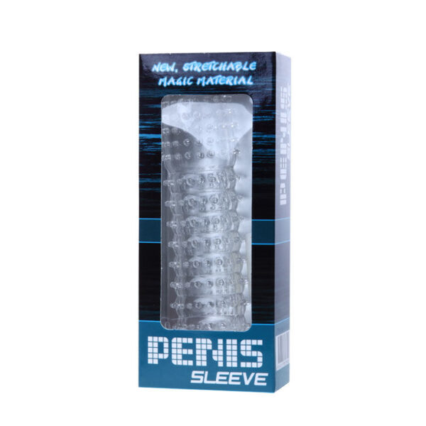 img_31583_3f1af13d73374a9fef8e94b411366b35_1.jpg BAILE - FUNDA PARA PENE CON PUNTOS ESTIMULANTES MORADO 14 CM