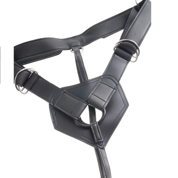 img_35758_fd35eebefd21bd382e580f84b54056dc_1.jpg KING COCK - HARNESS CON PENE REALÍSTICO NEGRO 22.9 CM
