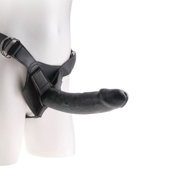 img_35760_acd9bf4549398f4d12f6cbd8edad54a8_1.jpg KING COCK - HARNESS CON PENE REALÍSTICO NEGRO 22.9 CM