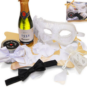 INEDIT - KIT ERÓTICO BLANCO MASCARA VENECIANA