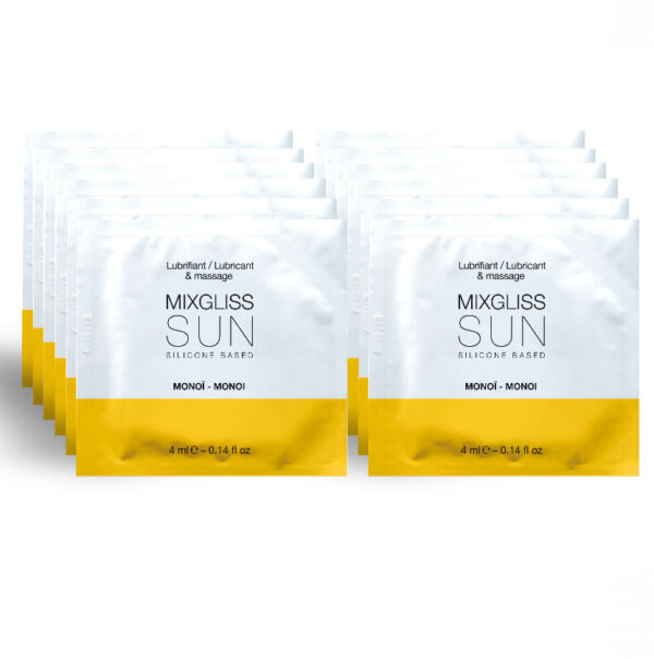 img_44520_b2811dfa7d08b8361d00e5efe4d7615e_1.jpg MIXGLISS - LUBRICANTE BASE SILICONA ÁROMA MONOI 12 MONODOSIS 4ML