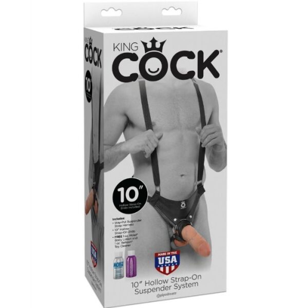 img_45180_2536a0046ea62d5e83b4163ddc724f68_1.jpg KING COCK - STRAP-ON CON DILDO HUECO 25.5 CM Y TIRANTES COLOR CARNE