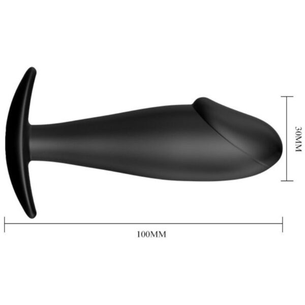 img_49659_d51bc88a86358f687214c8efc43fad19_1.jpg PRETTY LOVE - PLUG ANAL SILICONA FORMA PENE NEGRO