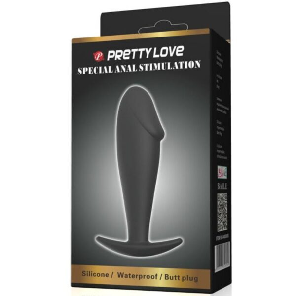 img_49660_9319f60408daa3e4f23f70d0a5cbc85c_1.jpg PRETTY LOVE - PLUG ANAL SILICONA FORMA PENE NEGRO