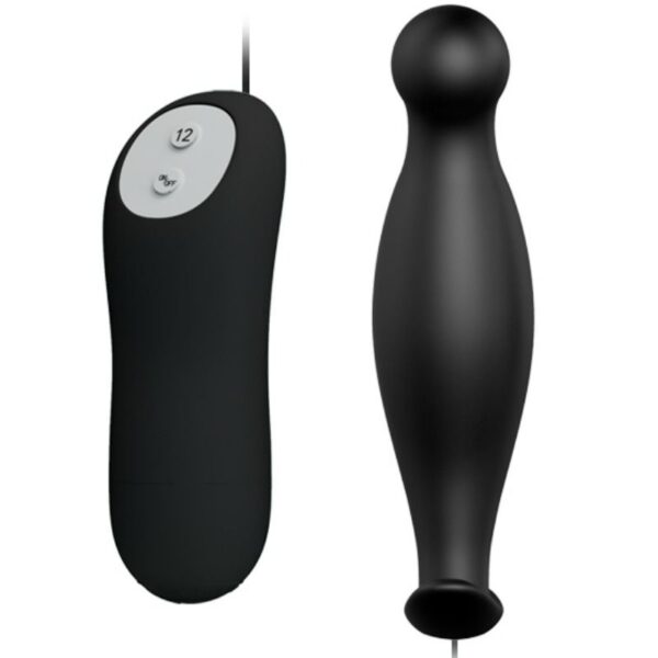 img_49890_4a53fe16fbe3197ad92edb29b52ee43c_1.jpg PRETTY LOVE - PLUG ANAL SILICONA 12 MODOS VIBRACIÓN NEGRO
