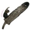 img_53176_18e6bbba148aef16727a928f2bd71b23_1.jpg BAILE - BRAVE MAN FUNDA REALISTICA PENE CON RABBIT 16.5 CM NEGRO