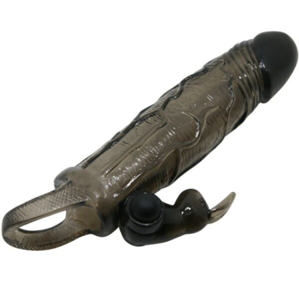 img_53178_6b070e7a833821801848fbc825f79179_1.jpg BAILE - BRAVE MAN FUNDA REALISTICA PENE CON RABBIT 16.5 CM NEGRO