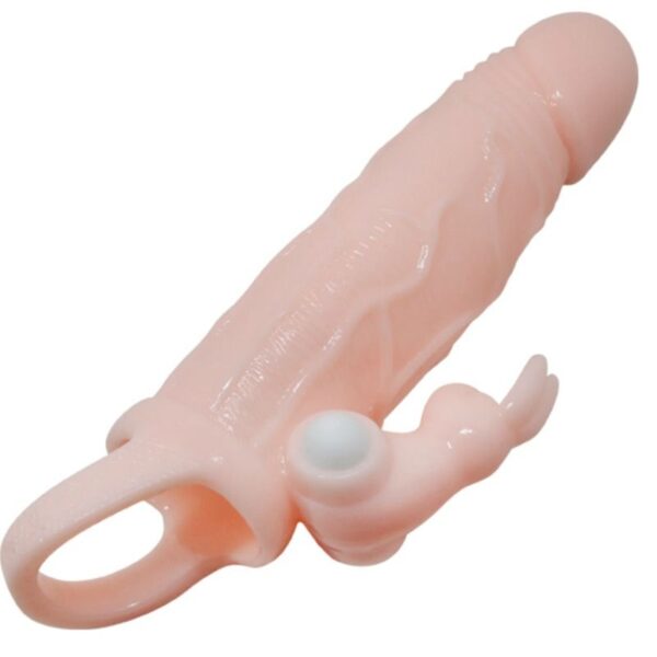 img_53187_8fd0113d6f8a8fcd270b3feecdc39c54_1.jpg BAILE - BRAVE MAN FUNDA PENE CON RABBIT VIBRADOR 16.5 CM NATURAL